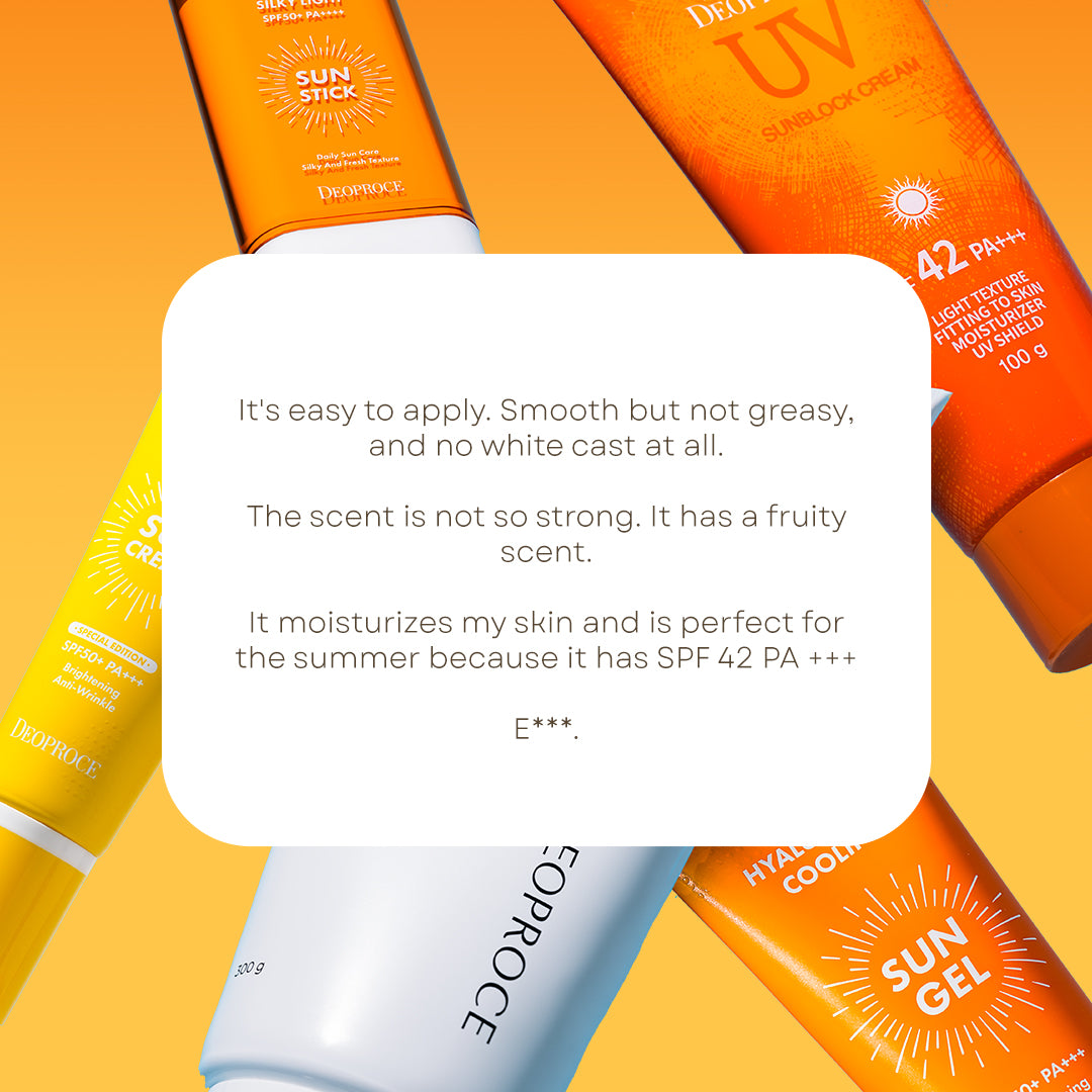 DEOPROCE PREMIUM UV DEFENCE SUNBLOCK CREAM SPF42 PA++
